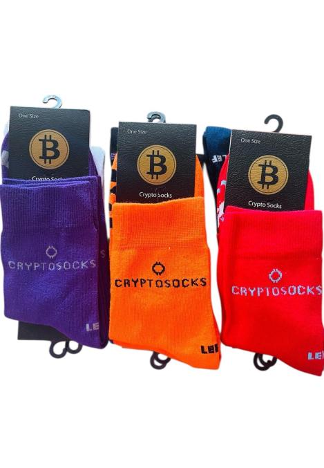 Sosete barbatesti ,Imprimeu Bitcoin,Culoare Diversificata,Engros